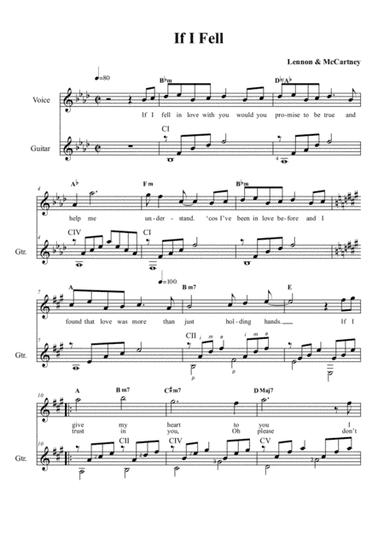 If I Fell (arr. Simon James)