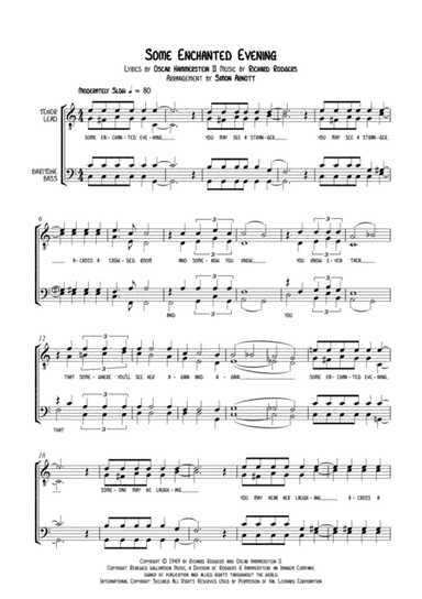Some Enchanted Evening (arr. Simon Arnott)