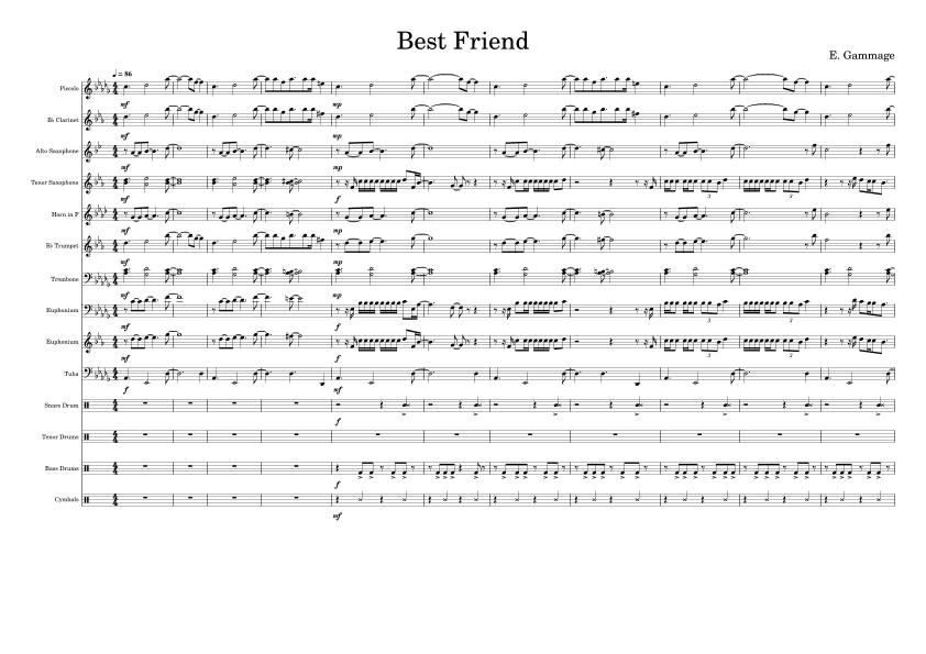 Best Friend (arr. Ethan Gammage)