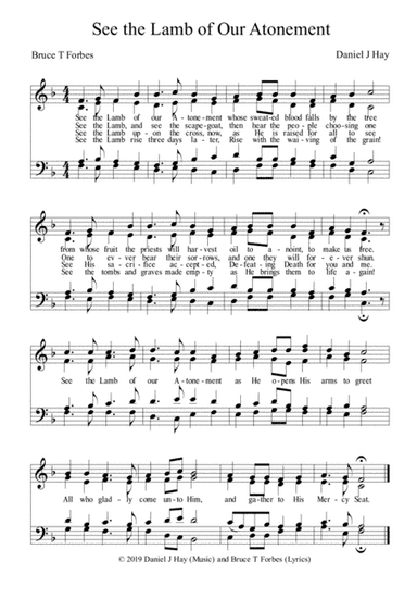 See The Lamb of Our Atonement (SATB - Hymn)