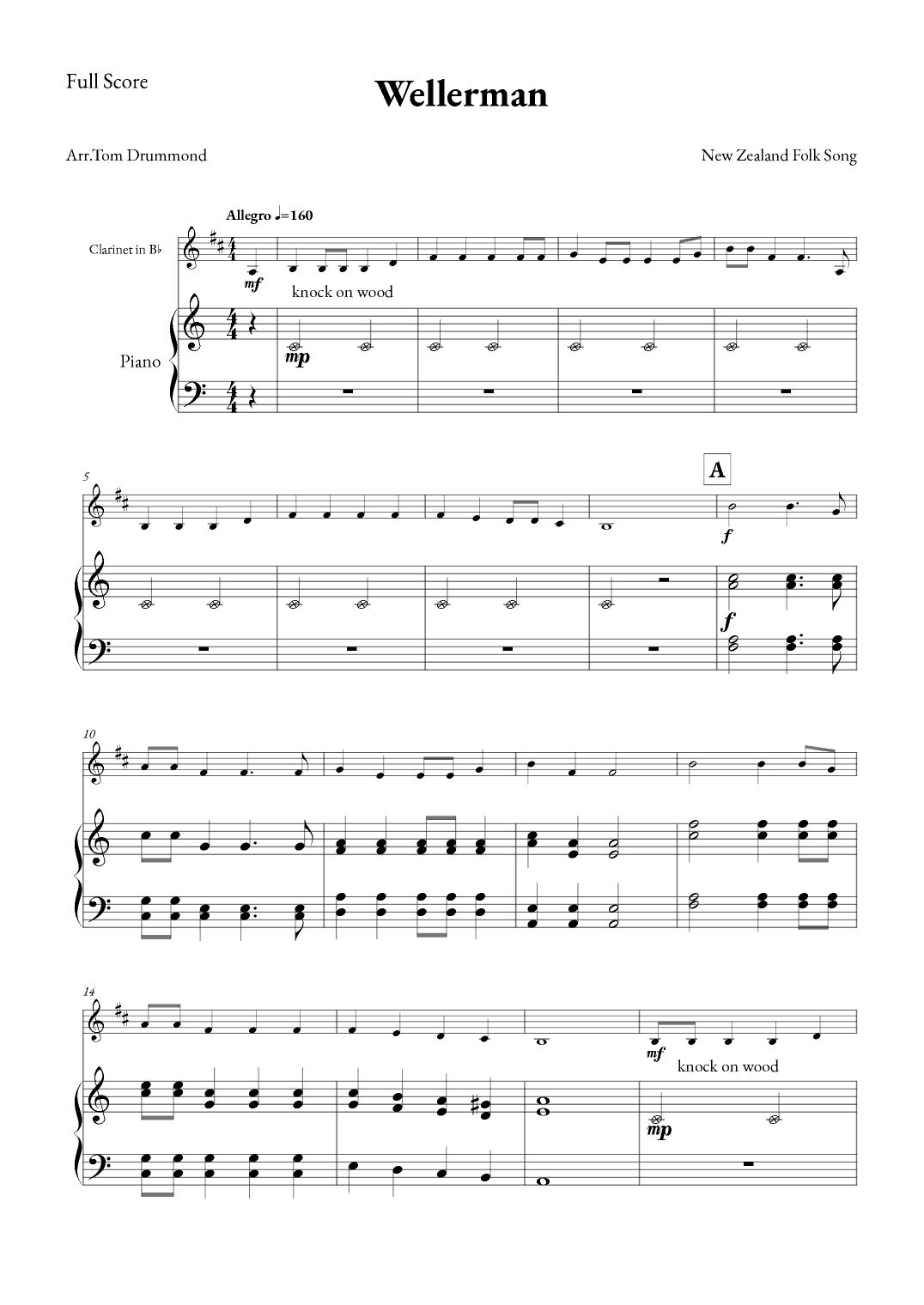 Wellerman (arr. Tom Drummond)
