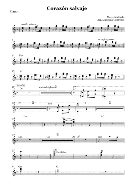 Corazon Salvaje (arr. M. Contreras)