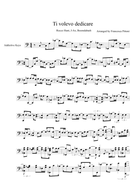 Ti Volevo Dedicare (arr. Francesca Pittoni)