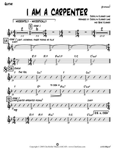 I Am a Carpenter (Joseph's Song) [Acoustic Guitar - Key of F]