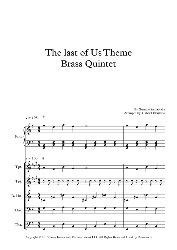 The Last Of Us (arr. Gabriel Eleutério)