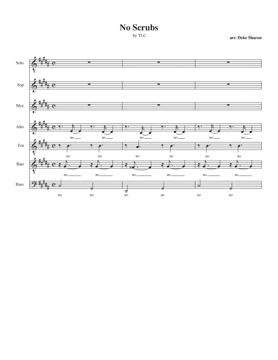 No Scrubs (arr. Deke Sharon)
