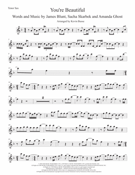You're Beautiful (arr. Kevin Busse)