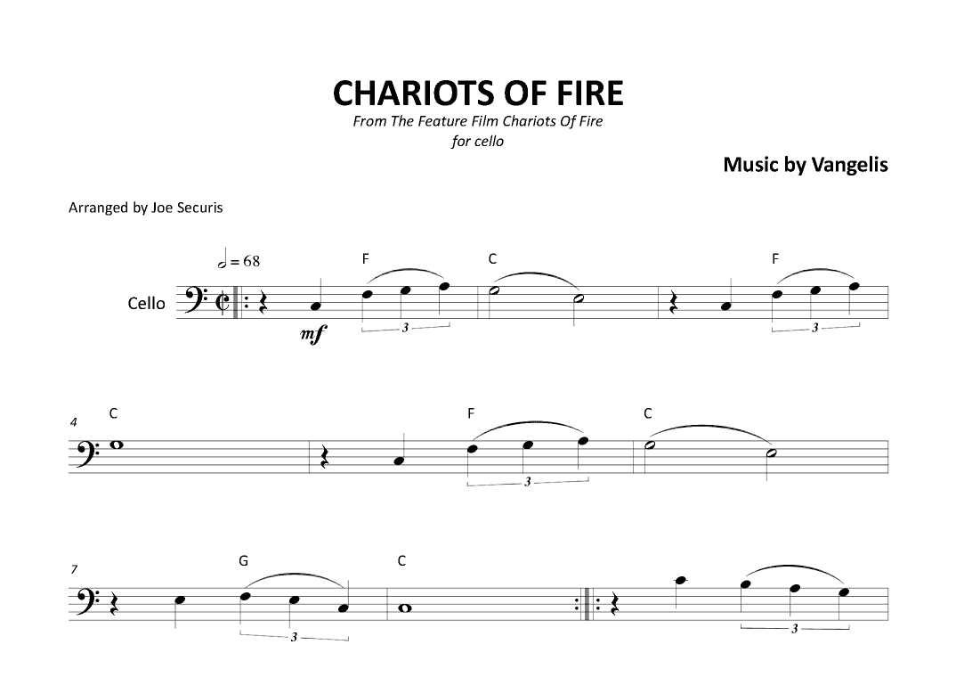 Chariots Of Fire (arr. Joe Securis)
