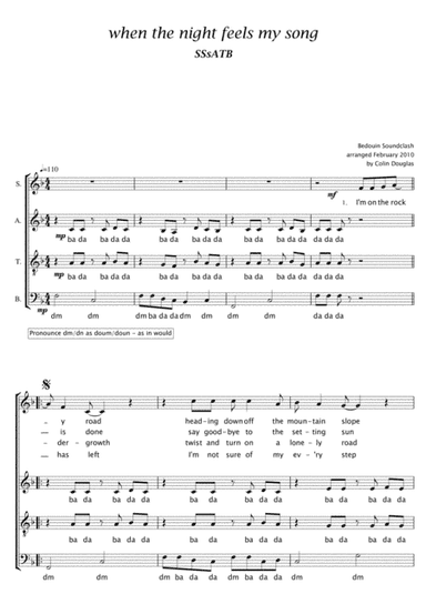 When The Night Feels My Song (arr. Colin Douglas)