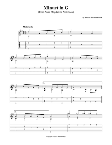 Minuet in G (arr. Mark Phillips)