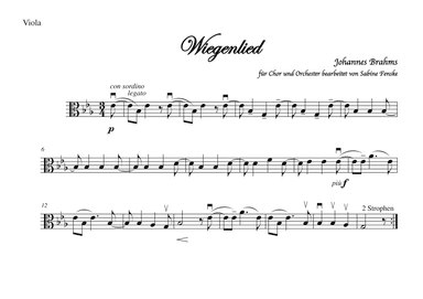 Brahms Wiegenlied/ Lullabye (Guten Abend, gut’ Nacht) (arr. Sabine Fenske)