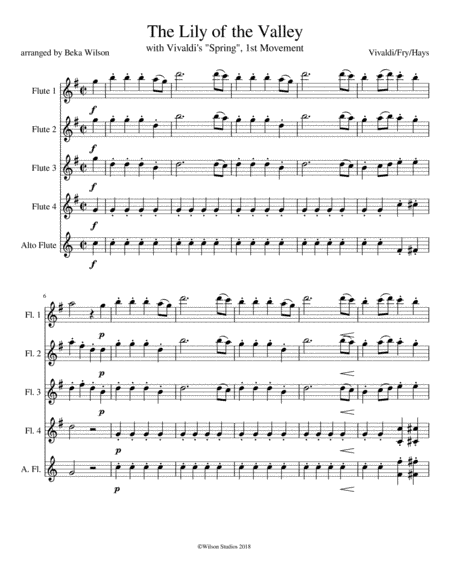 The Lily of the Valley (with Vivaldi's "Spring") (arr. Beka Wilson)