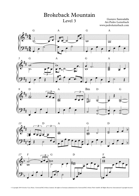 Brokeback Mountain Theme (arr. Pedro Lutterbach)