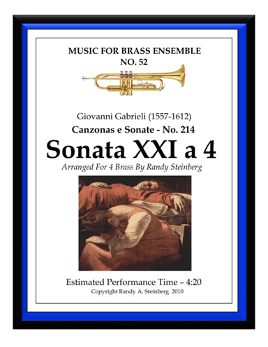 Sonata XXI a 4 - No. 214 (arr. Randy A. Steinberg)