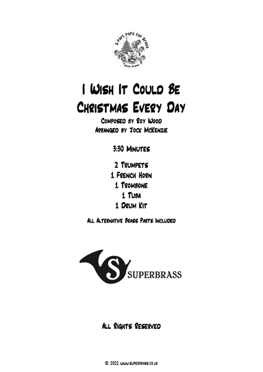 I Wish It Could Be Christmas Every Day (arr. Jock McKenzie)