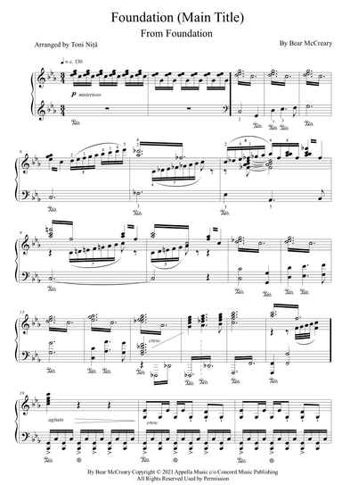 Foundation (main Title) (arr. Toni Nita)