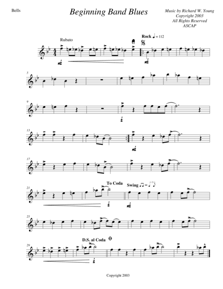 Beginning Band Blues- bells