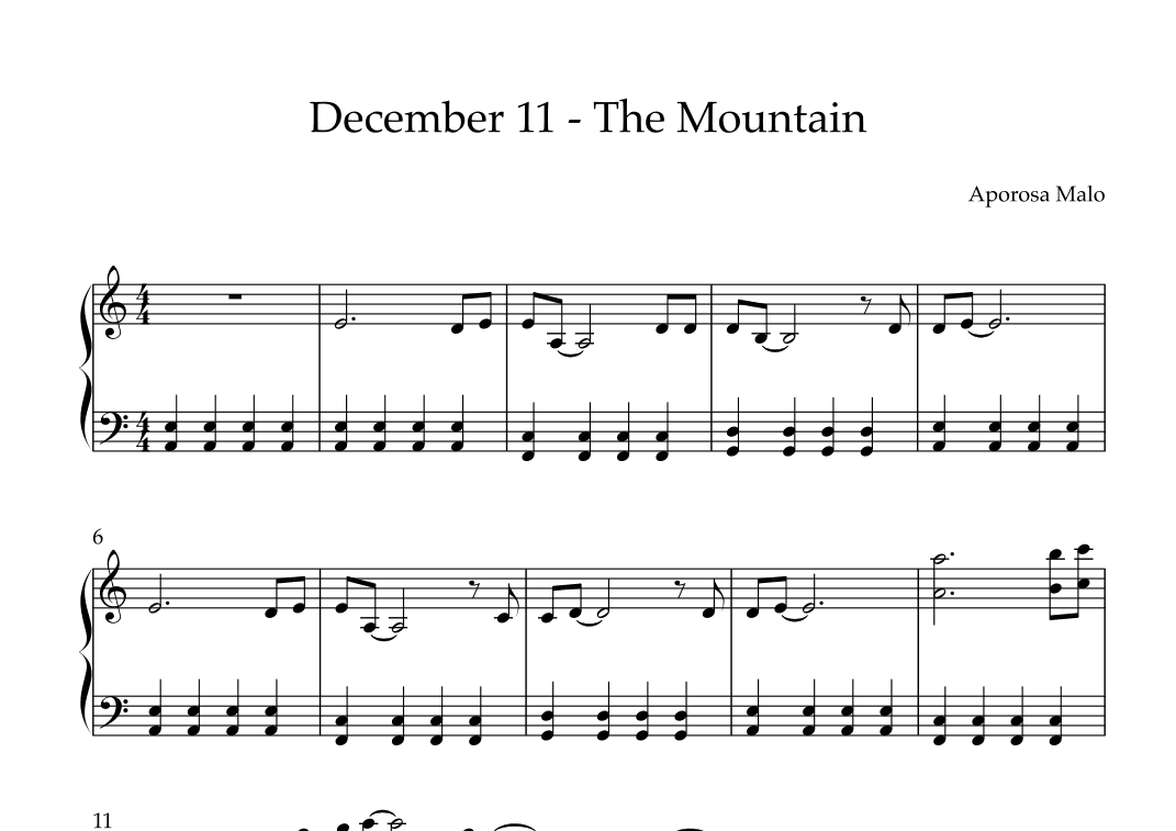 December 11 - The Mountain