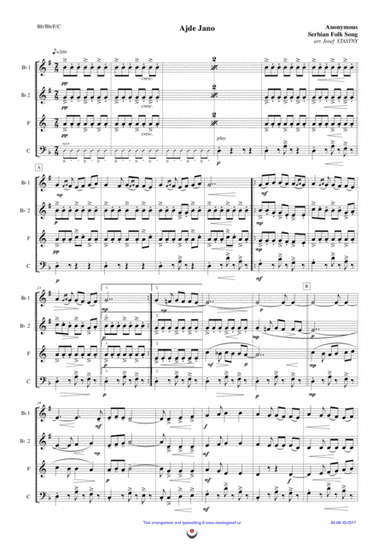 Ajde Jano (arr. Josef STASTNY)