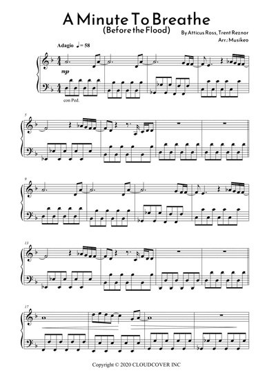 A Minute To Breathe (arr. Musikeo)