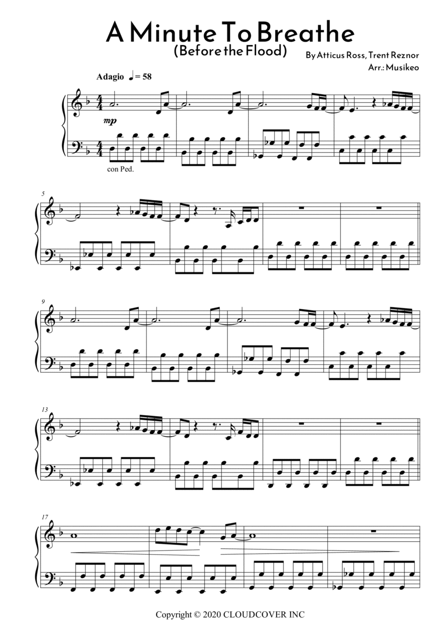 A Minute To Breathe (arr. Musikeo)