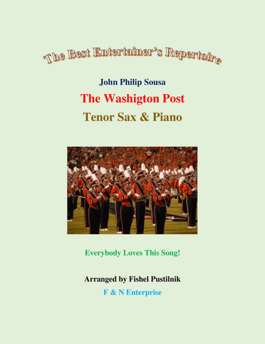 "The Washington Post"-Piano Background Track for Tenor Sax and Piano-Video (arr. Fishel Pustilnik)