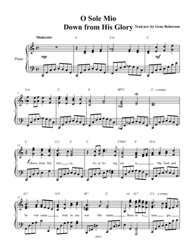 O Sole Mio - Down From His Glory (arr. Gene Roberson)