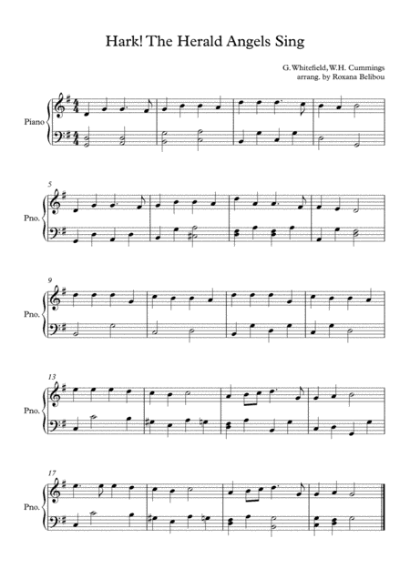 Hark the Herald Angels Sing (arr. Roxana Belibou)