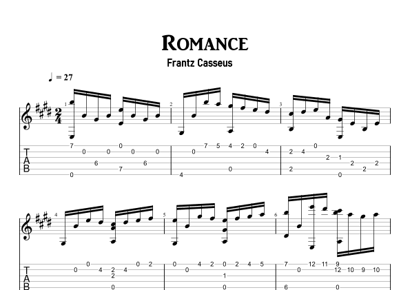 Romance (arr. Uke of Carl)