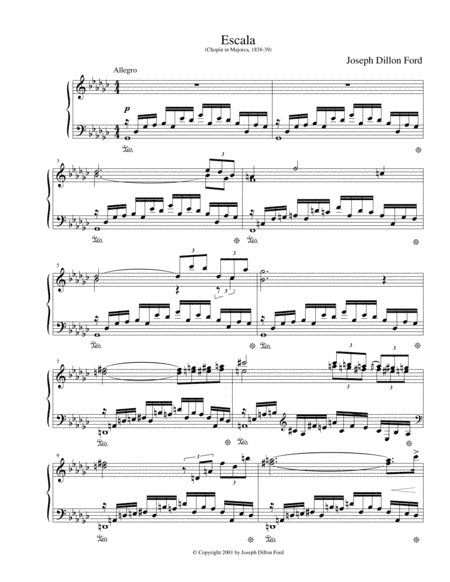 Escala for piano solo