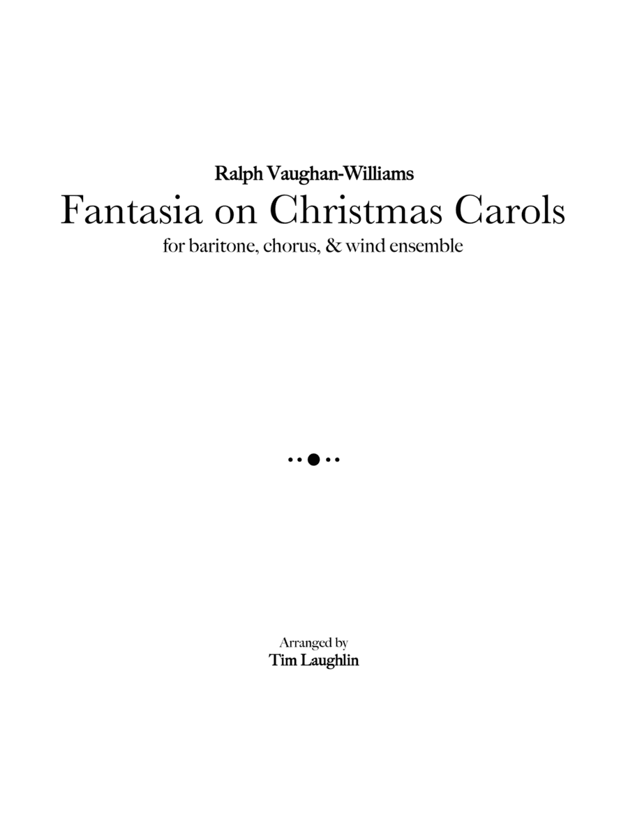 Fantasia on Christmas Carols (Band & Chorus) (arr. Tim Laughlin)