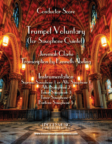 Trumpet Voluntary (for Saxophone Quintet SATTB or AATTB) (arr. Kenneth Abeling)