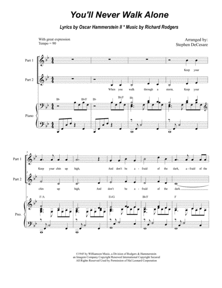 You'll Never Walk Alone (arr. Stephen DeCesare)