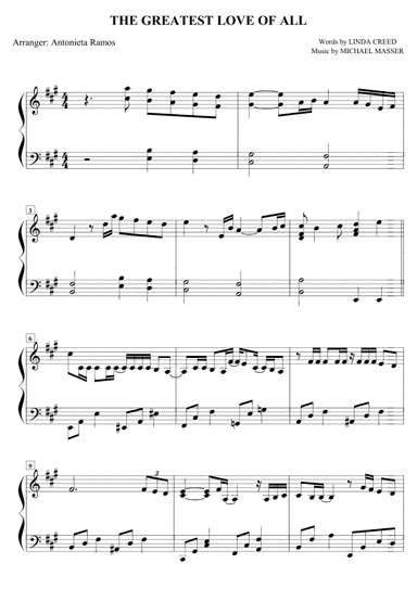The Greatest Love Of All (arr. Antonieta Ramos Valverde)