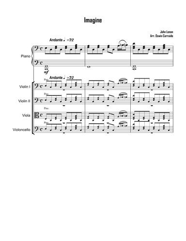 Imagine (arr. Oswin Carruido)
