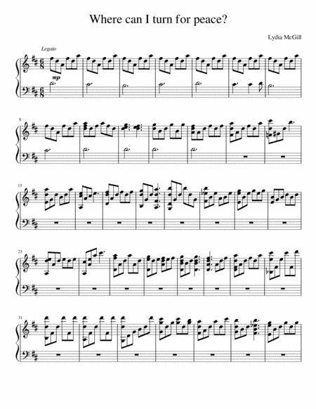 Where Can I Turn For Peace? (arr. Lydia McGill)