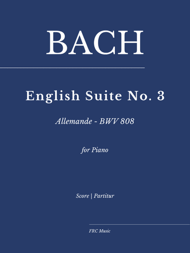 JS Bach: English Suites No. 3 - Allemande - BWV 808 - As played by Ivo POGORELICH (arr. Flavio Regis Cunha)