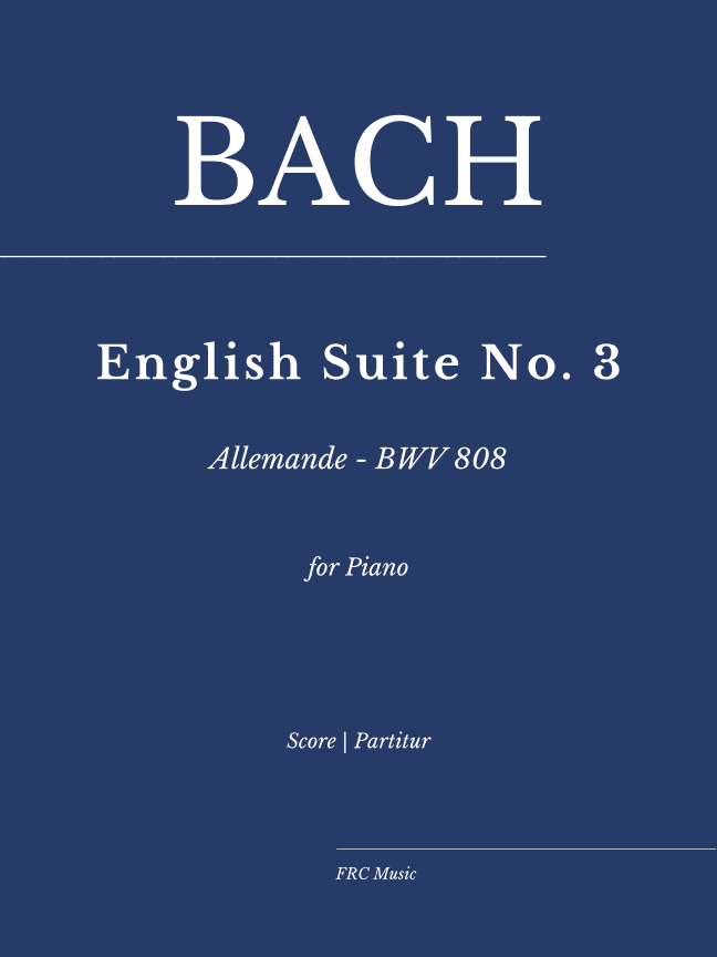JS Bach: English Suites No. 3 - Allemande - BWV 808 - As played by Ivo POGORELICH (arr. Flavio Regis Cunha)