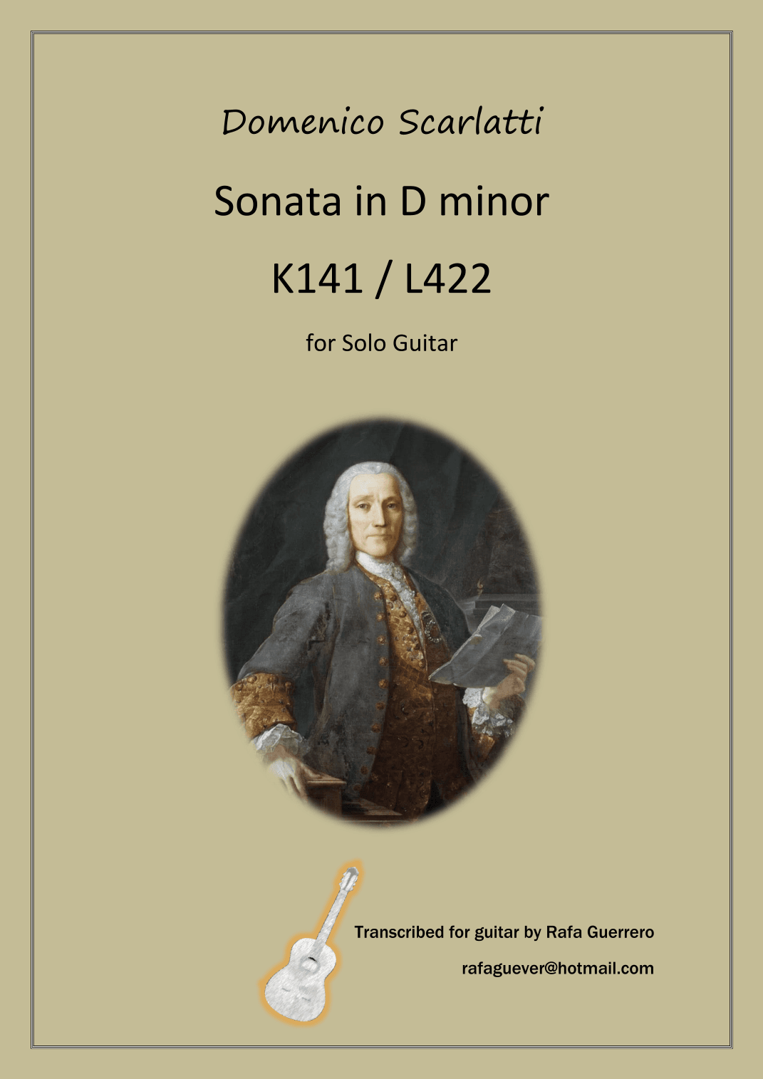 Sonata K141 / L422 (arr. Rafa Guerrero)