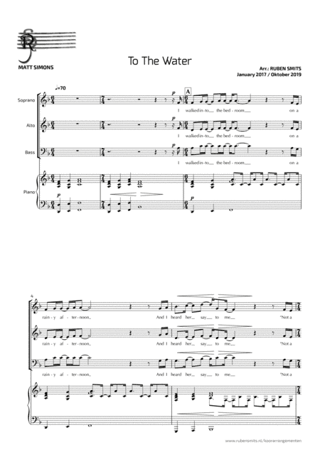 To The Water (arr. Ruben Smits)
