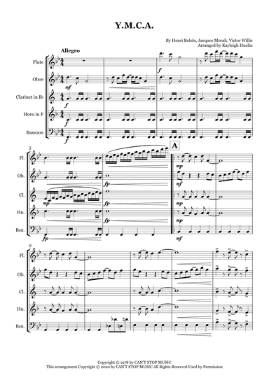Y.m.c.a. (arr. Kayleigh Huelin)