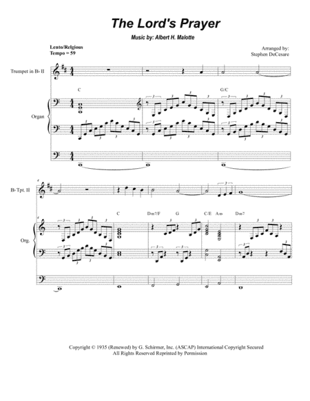 The Lord's Prayer (arr. Stephen DeCesare)