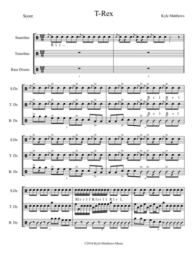 T-Rex Drumline Warmup