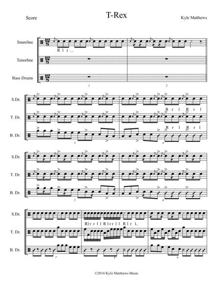 T-Rex Drumline Warmup