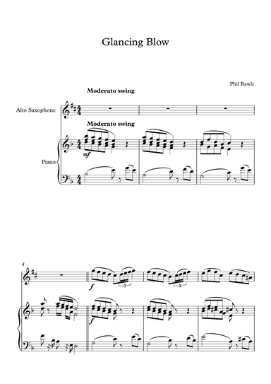 Glancing Blow - Alto Sax Solo