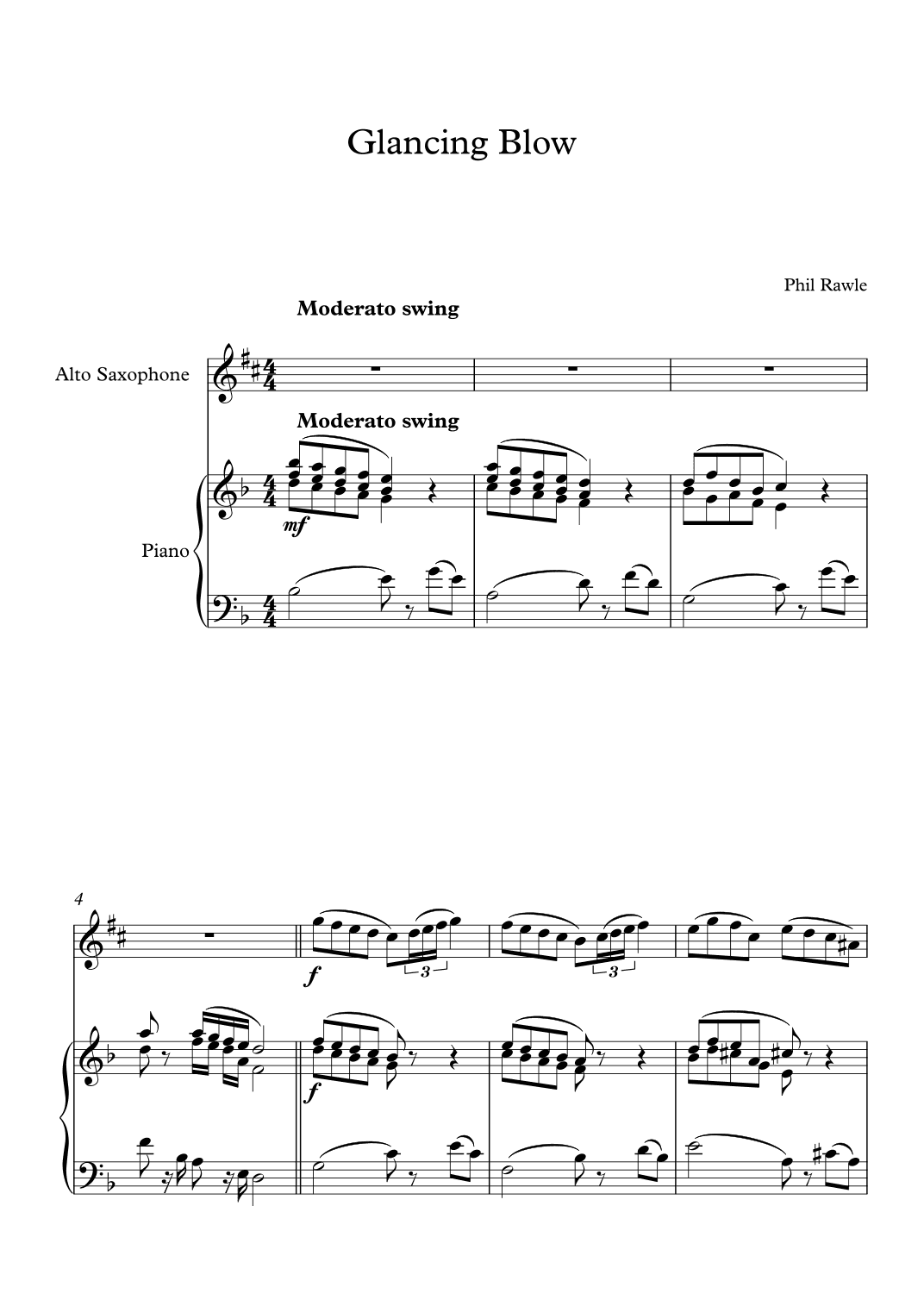 Glancing Blow - Alto Sax Solo