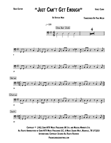 Just Can't Get Enough (arr. P Welsh)
