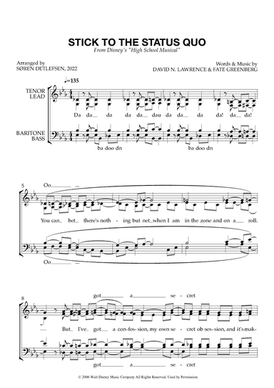 Stick To The Status Quo (arr. Søren Detlefsen)