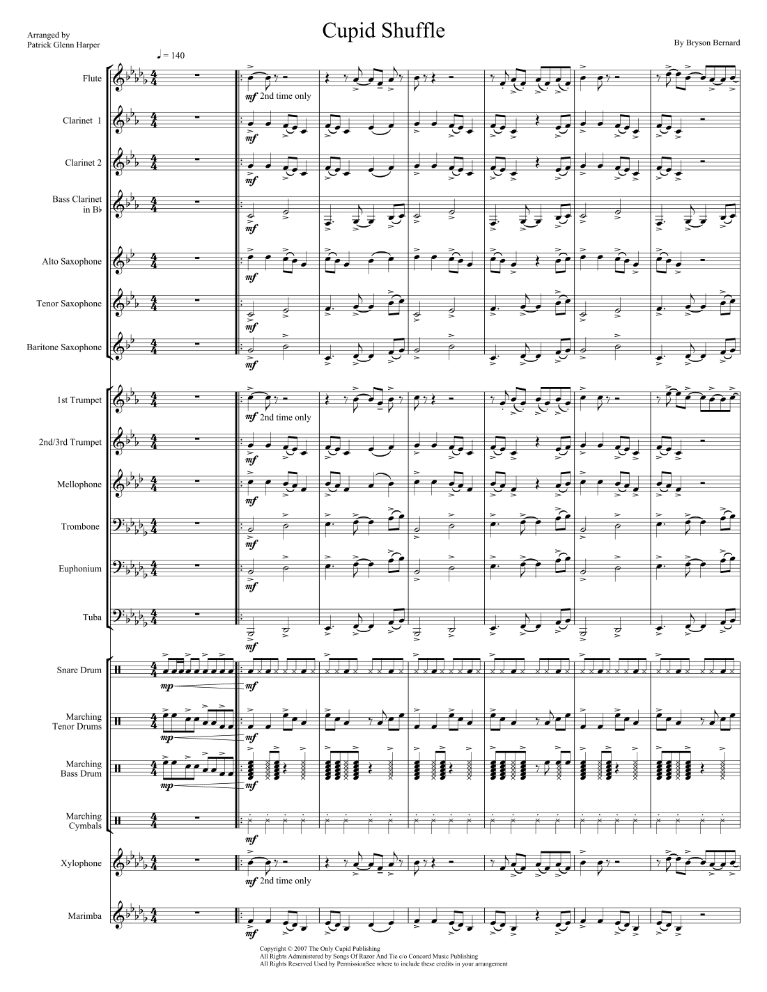 Cupid Shuffle (arr. Patrick Glenn Harper)