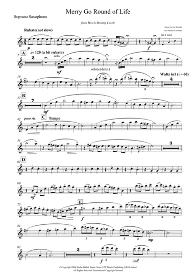 Merry-go-round Of Life (arr. Akkarin Chooarun)